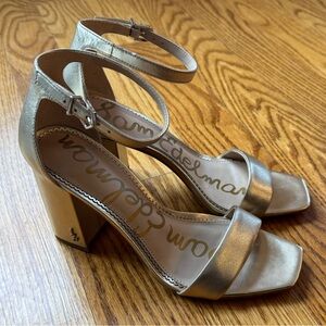 Sam Edelman Daniella Strappy Sandal Size 7.5 Gold